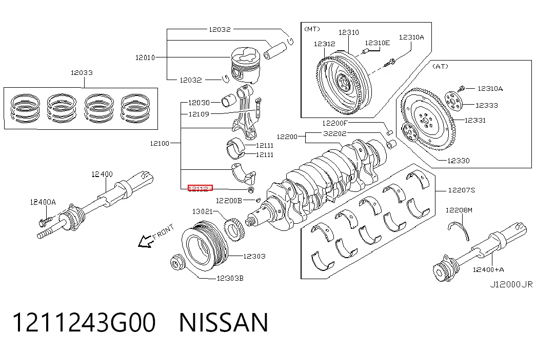1211243G00 Nissan/Infiniti