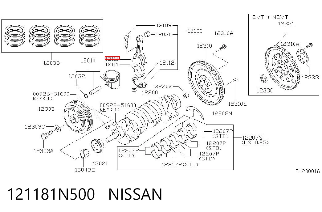121181N500 Nissan/Infiniti