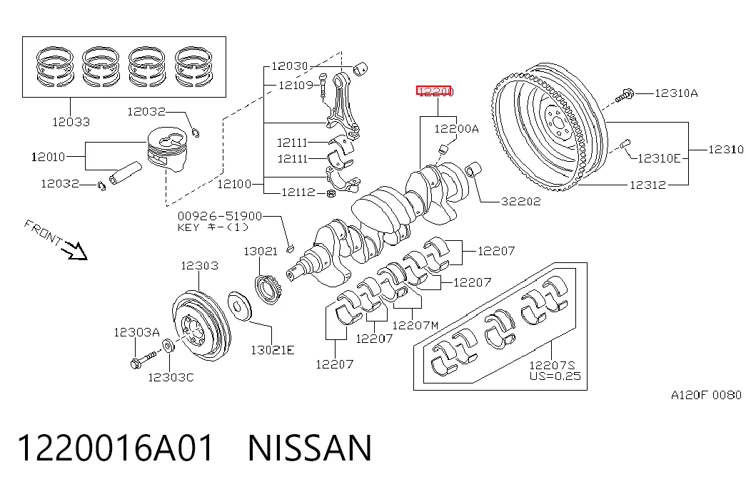Cambota de motor Nissan Sunny II B12 ao melhor preço