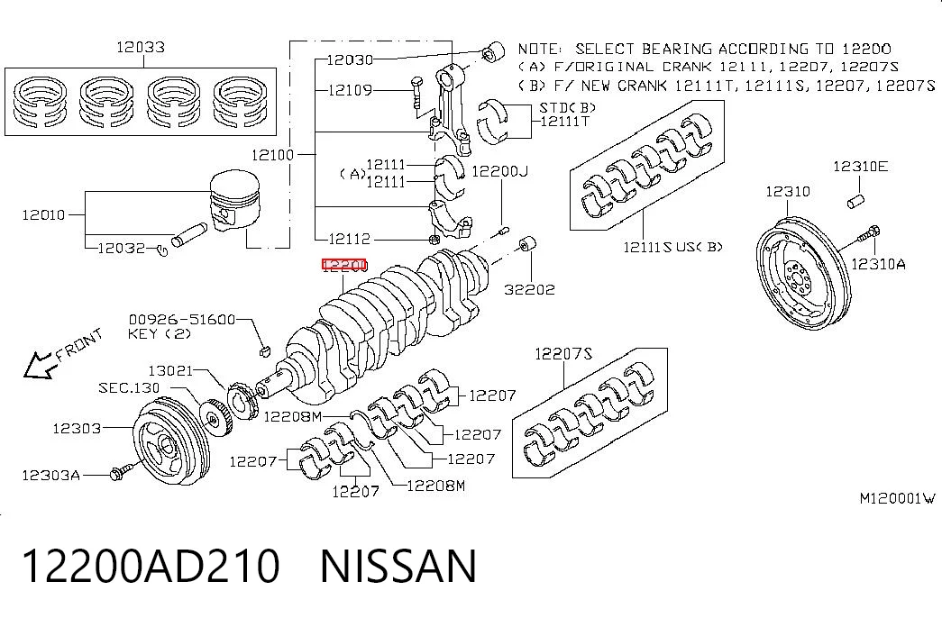 12200AD210 Nissan/Infiniti