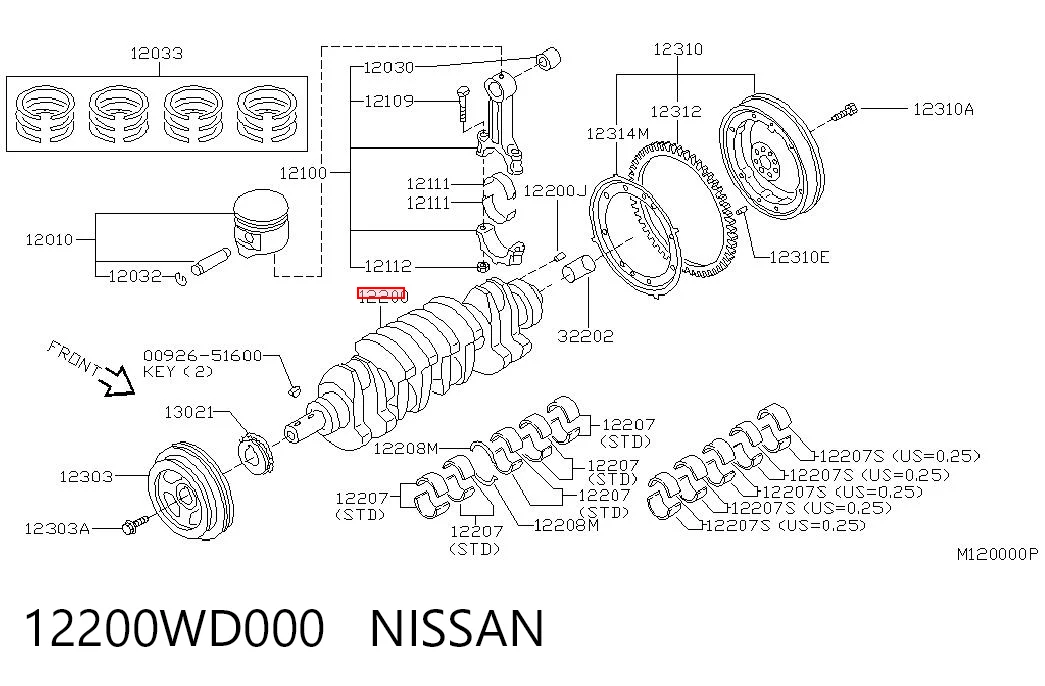12200WD000 Nissan/Infiniti