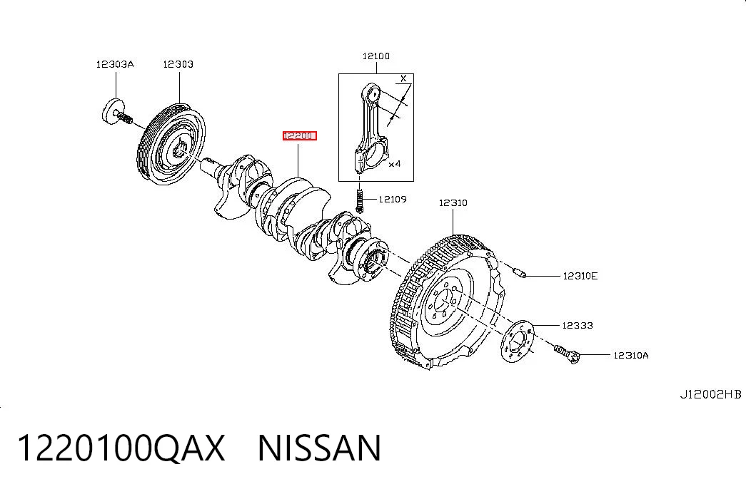 1220100QAX Nissan/Infiniti