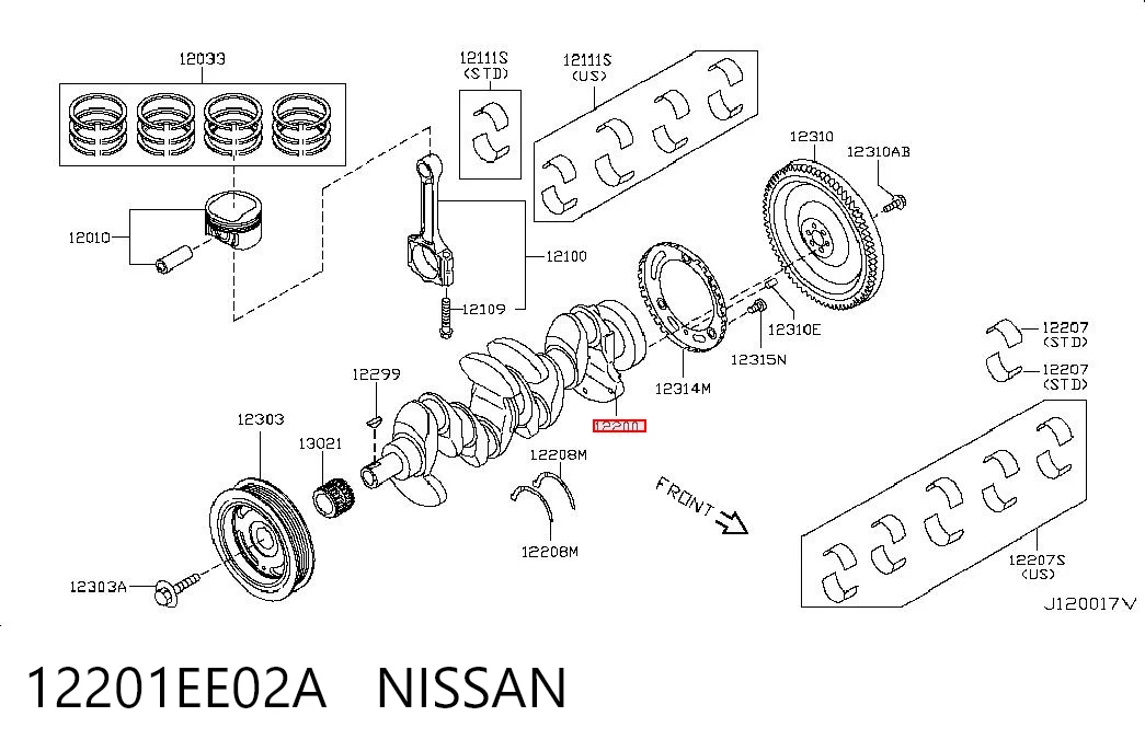 Cambota de motor para Nissan Micra C+C III K12