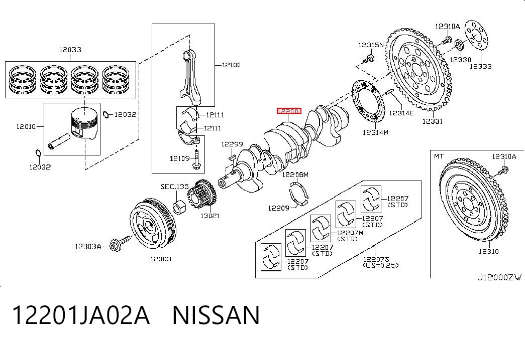  Cambota de motor Nissan X-Trail SUV (T30) (2001 - 2007) 