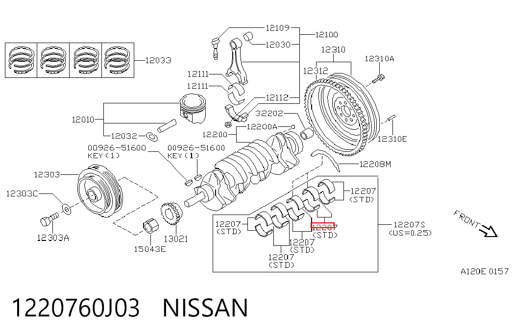 1220760J03 Nissan/Infiniti