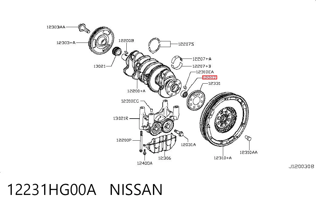 12231HG00A Nissan/Infiniti