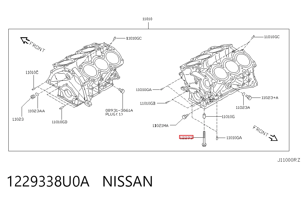 1229338U0A Nissan/Infiniti