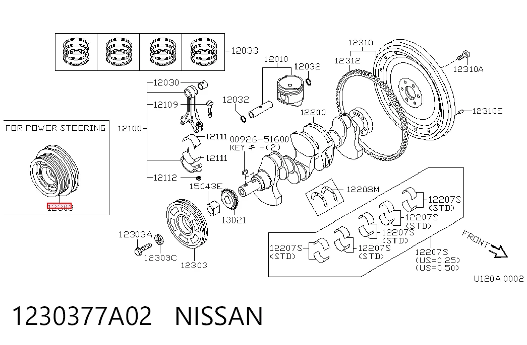 Compre Polia de cambota Nissan Sunny 2