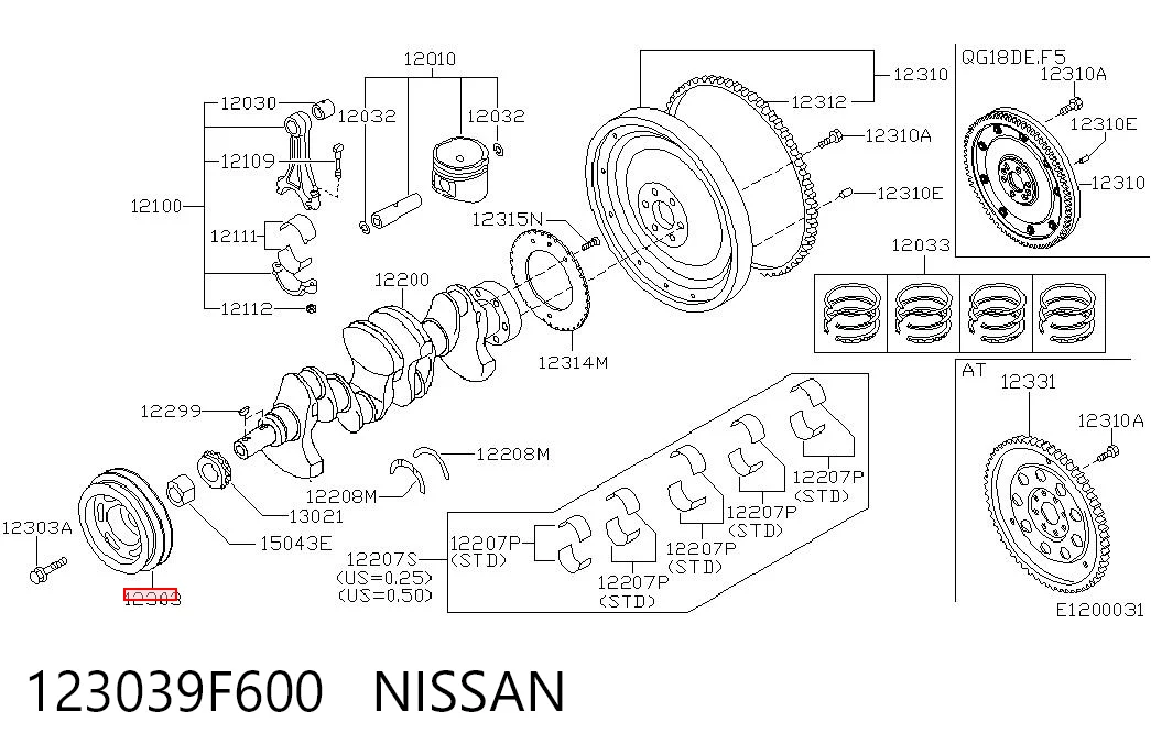 123039F600 Nissan/Infiniti
