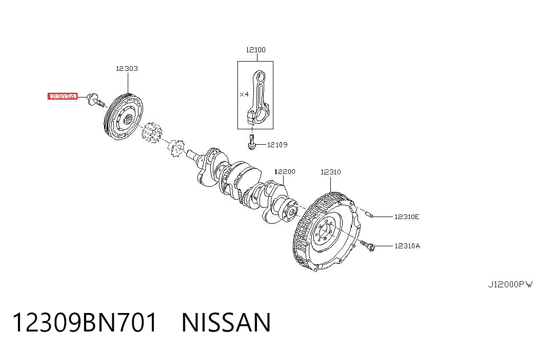 12309BN701 Nissan/Infiniti