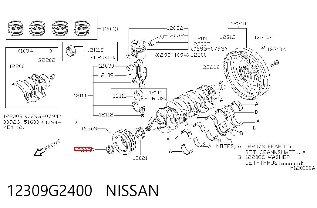 12309G2400 Nissan/Infiniti