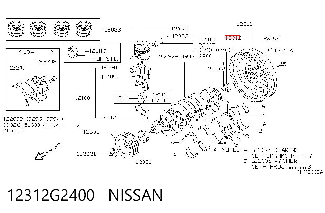 12312G2400 Nissan/Infiniti
