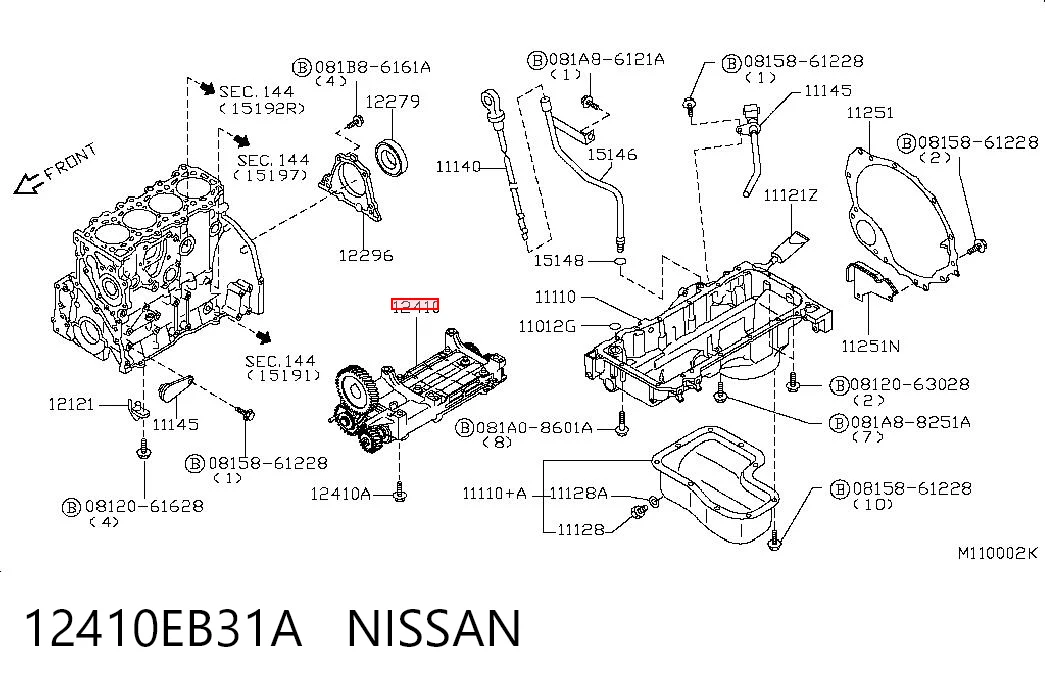 12410EB31A Nissan/Infiniti