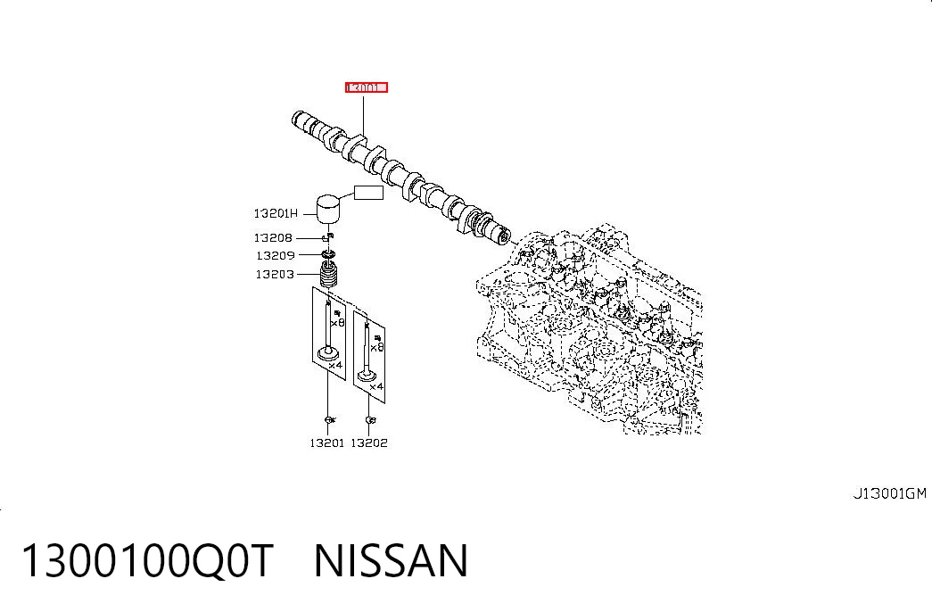 1300100Q0T Nissan/Infiniti