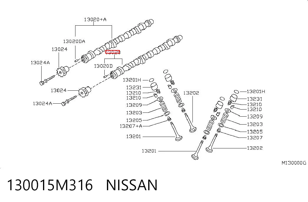 130015M316 Nissan/Infiniti