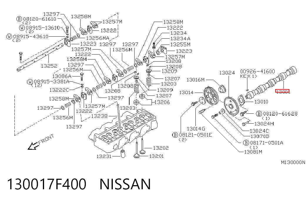 Árvore distribuidora de motor Nissan Pathfinder R50 ao melhor preço