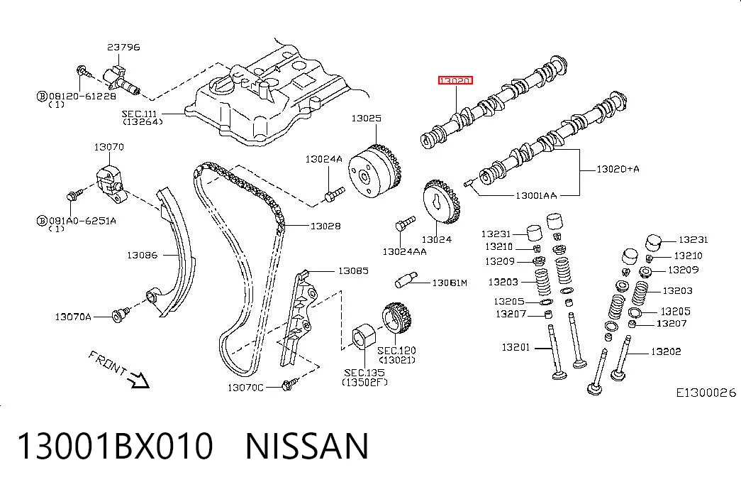 13001BX010 Nissan/Infiniti