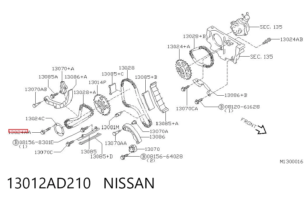 13012AD210 Nissan/Infiniti