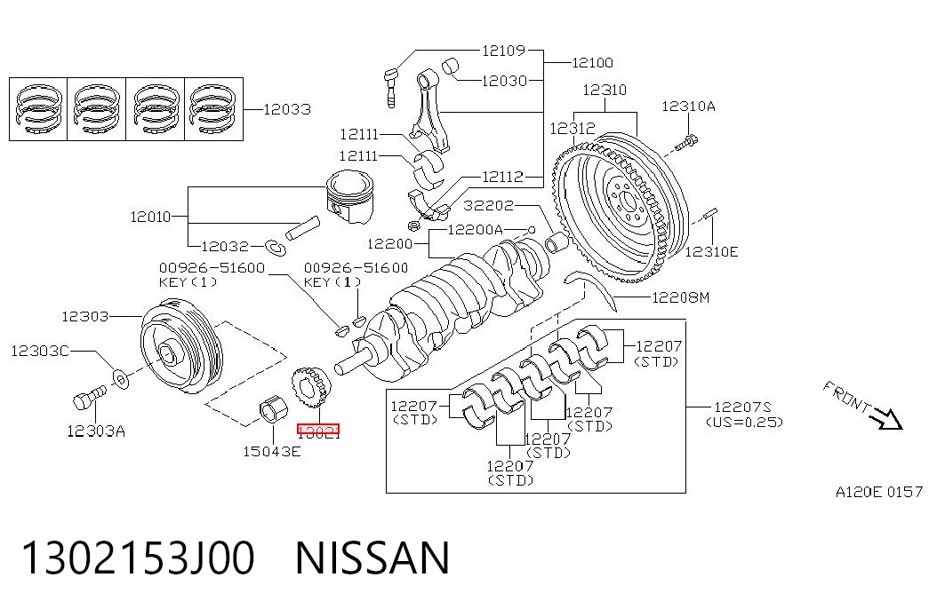 1302153J00 Nissan/Infiniti