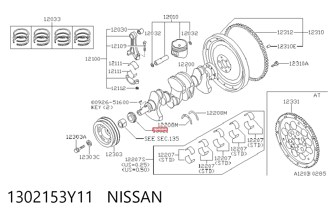 Engrenagem de cadeia da roda dentada de acionamento de cambota de motor Nissan Sunny III N14 ao melhor preço