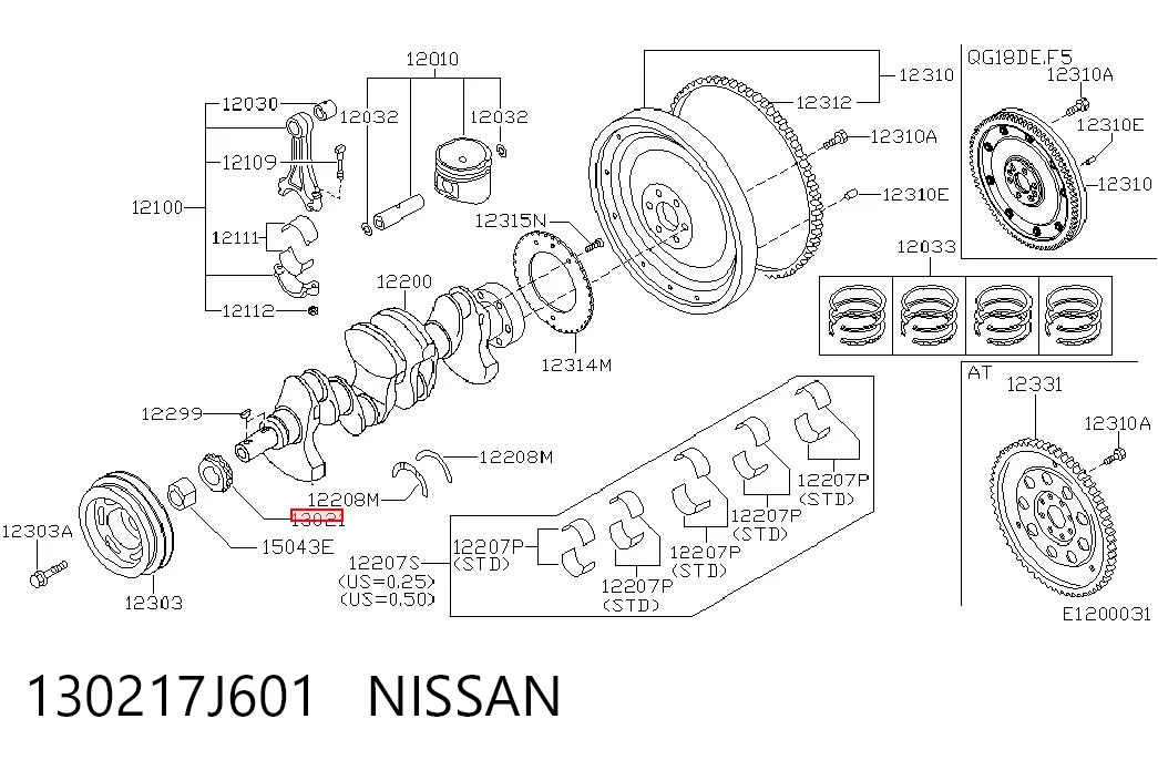 130217J601 Nissan/Infiniti