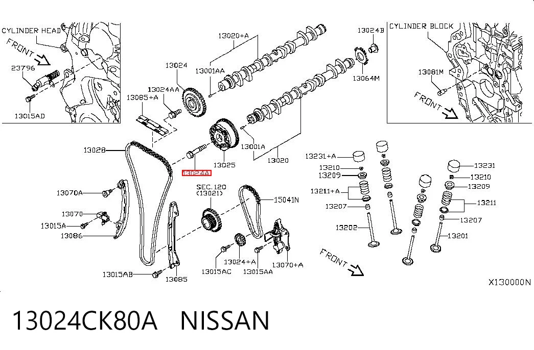 13024CK80A Nissan/Infiniti