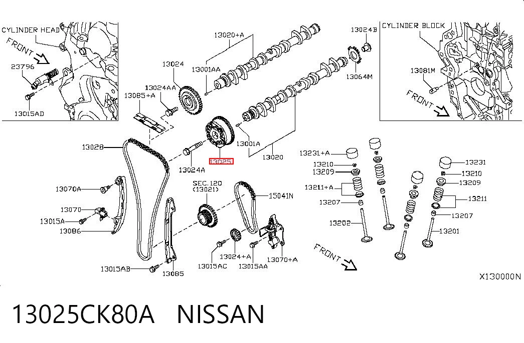 13025CK80A Nissan/Infiniti