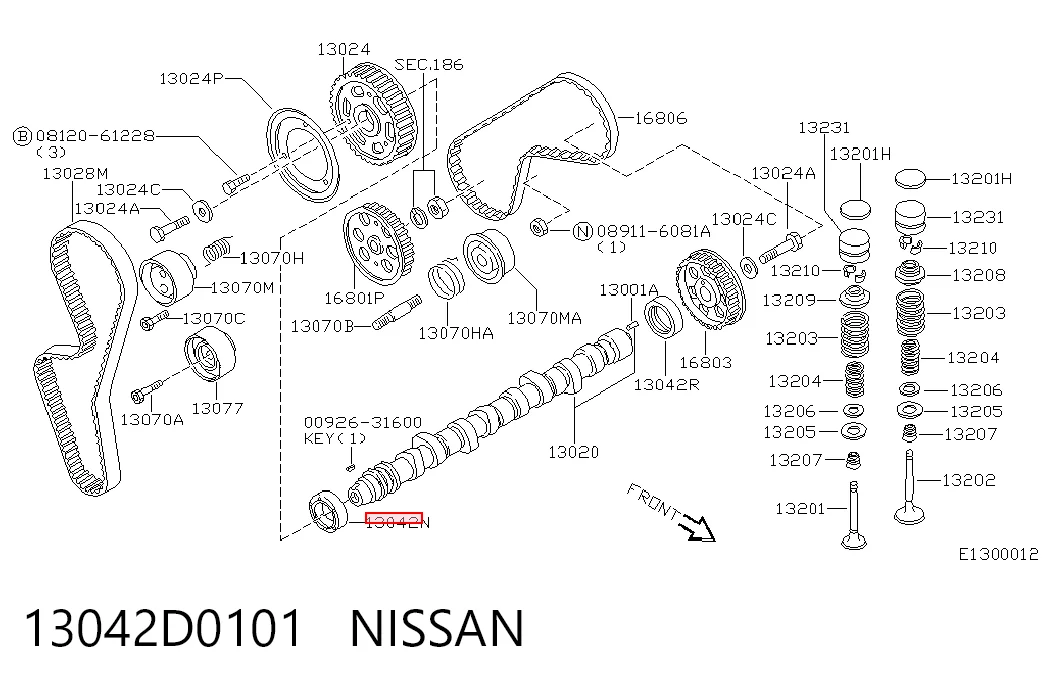 Vedação da árvore distribuidora de motor para Hyundai I30  FD