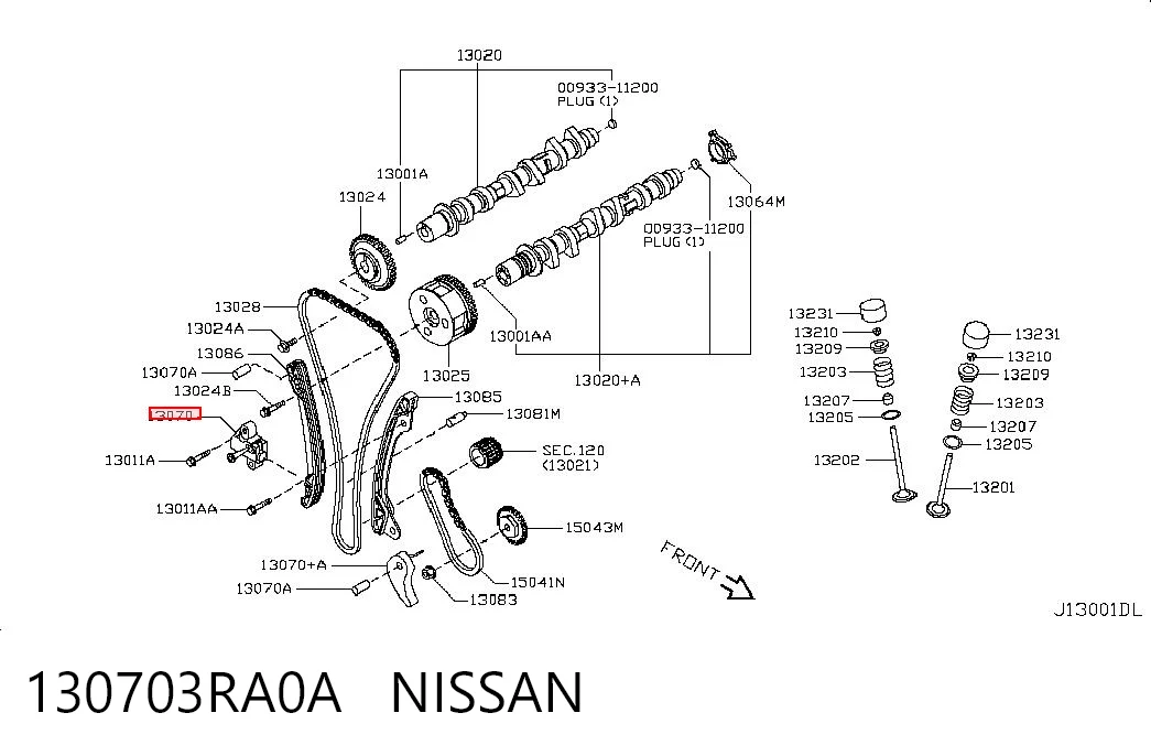 Compre Reguladora de tensão da cadeia do mecanismo de distribuição de gás Nissan Note 