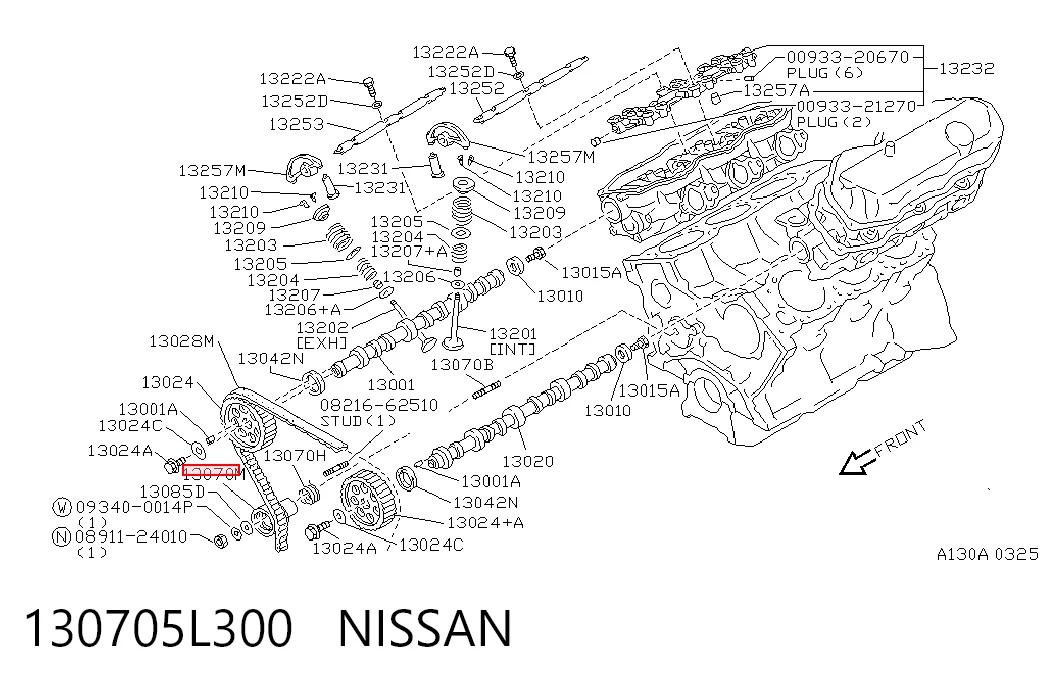  Rolo de reguladora de tensão da correia do mecanismo de distribuição de gás Nissan Terrano I SUV (WD21) (1986 - 1995) I