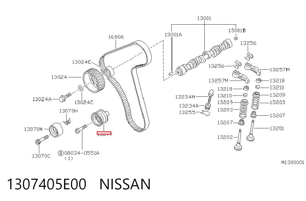 Rolo parasita da correia do mecanismo de distribuição de gás para Nissan Vanette C22