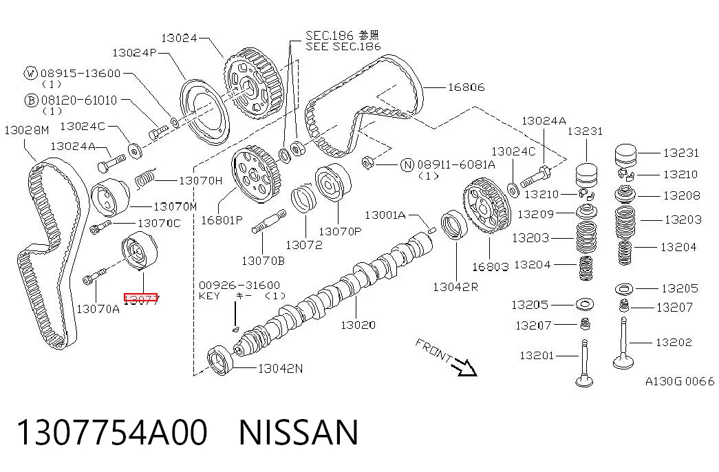 Compre Rolo parasita da correia do mecanismo de distribuição de gás Nissan Almera 1