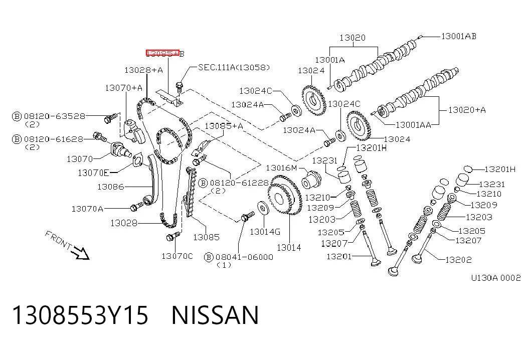 Amortecedor de cadeia do mecanismo de distribuição de gás, superior CBC Nissan Sunny III N14 ao melhor preço
