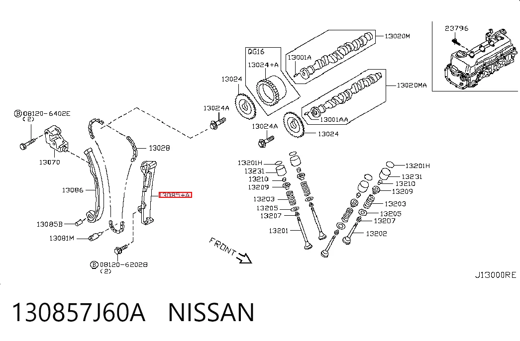 130857J60A Nissan/Infiniti