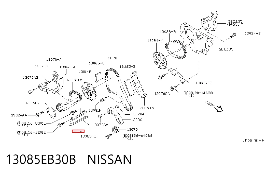 Amortecedor de cadeia do mecanismo de distribuição de gás, superior CBC Nissan Almera II N16 ao melhor preço