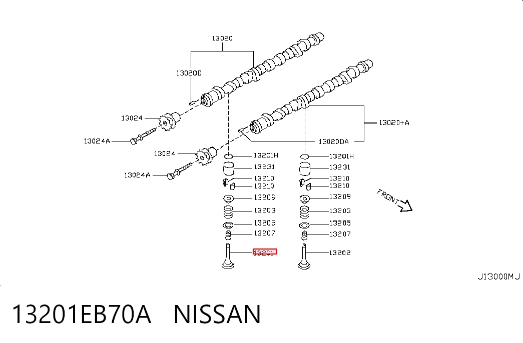 13201EB70A Nissan/Infiniti