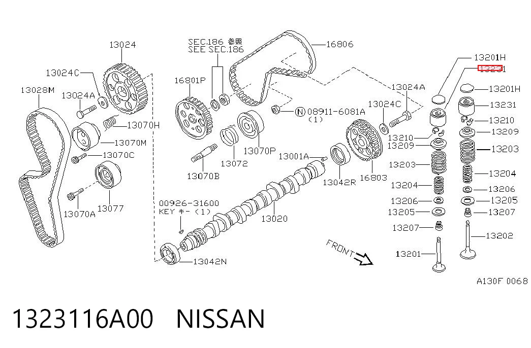Compensador hidrâulico (empurrador hidrâulico), empurrador de válvulas Nissan Sunny I B11 ao melhor preço