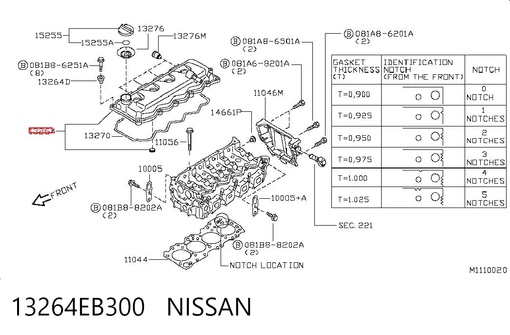 13264EB300 Nissan/Infiniti