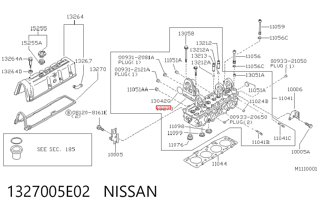 Compre Vedante de tampa de válvulas de motor Nissan Vanette 