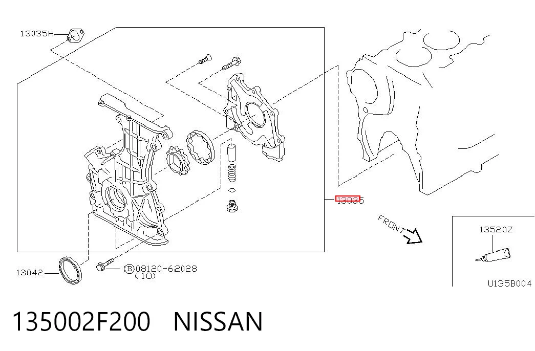 Bomba de óleo para Nissan Primera  P10