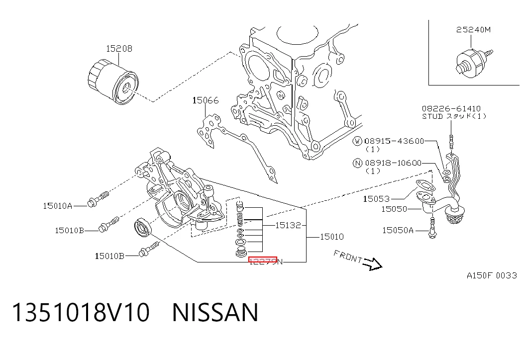 N2210 Musashi Vedação dianteira de cambota de motor