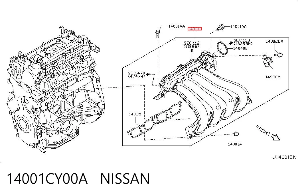 14001CY00A Nissan/Infiniti