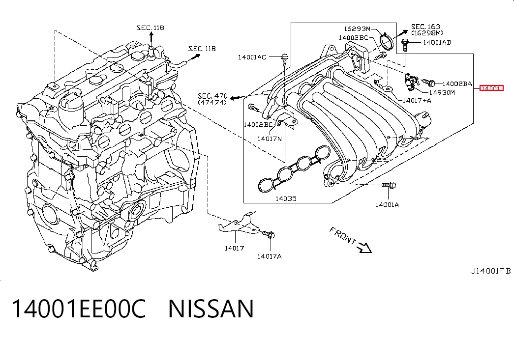 14001EE00C Nissan/Infiniti