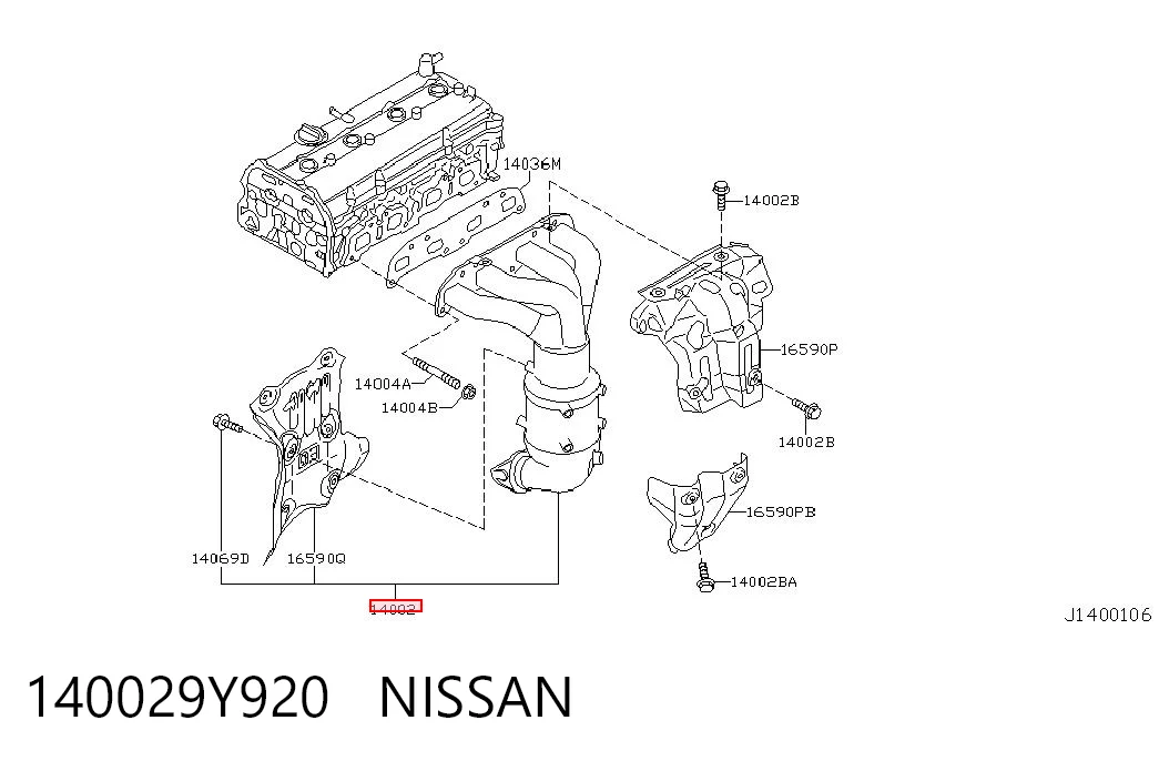 Compre Tubo coletor de escape Nissan Primera 