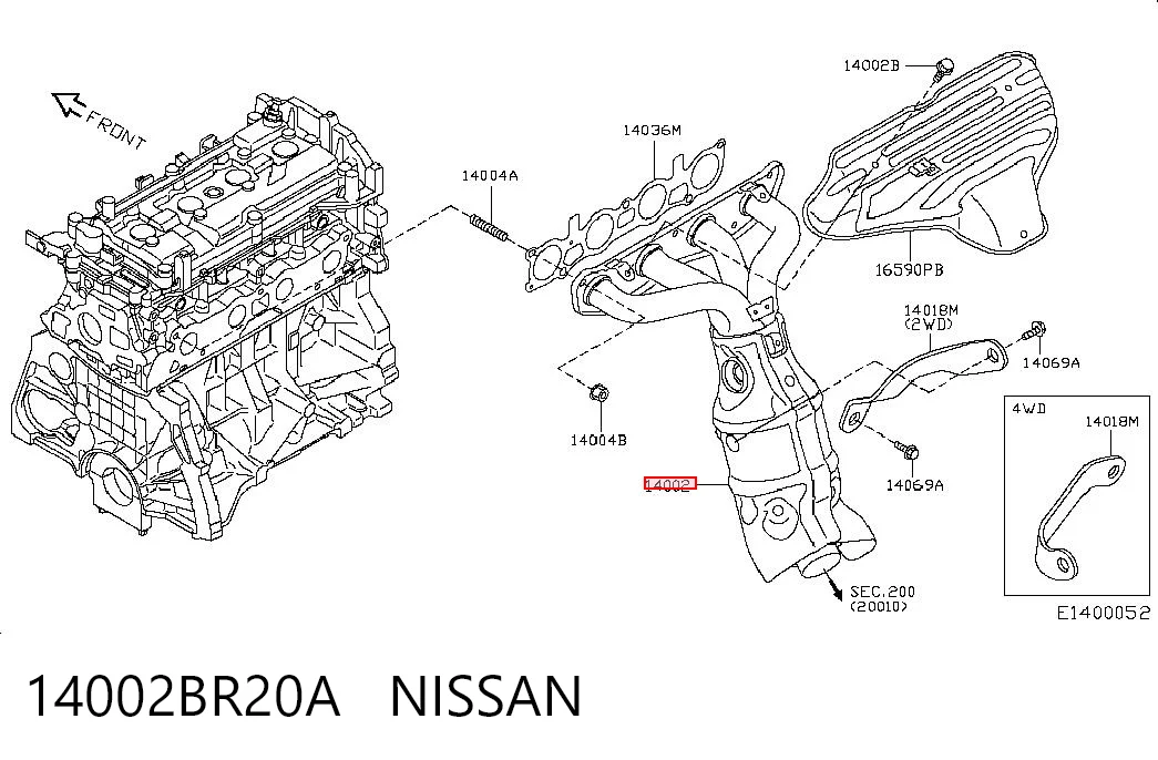 14002BR20A Nissan/Infiniti