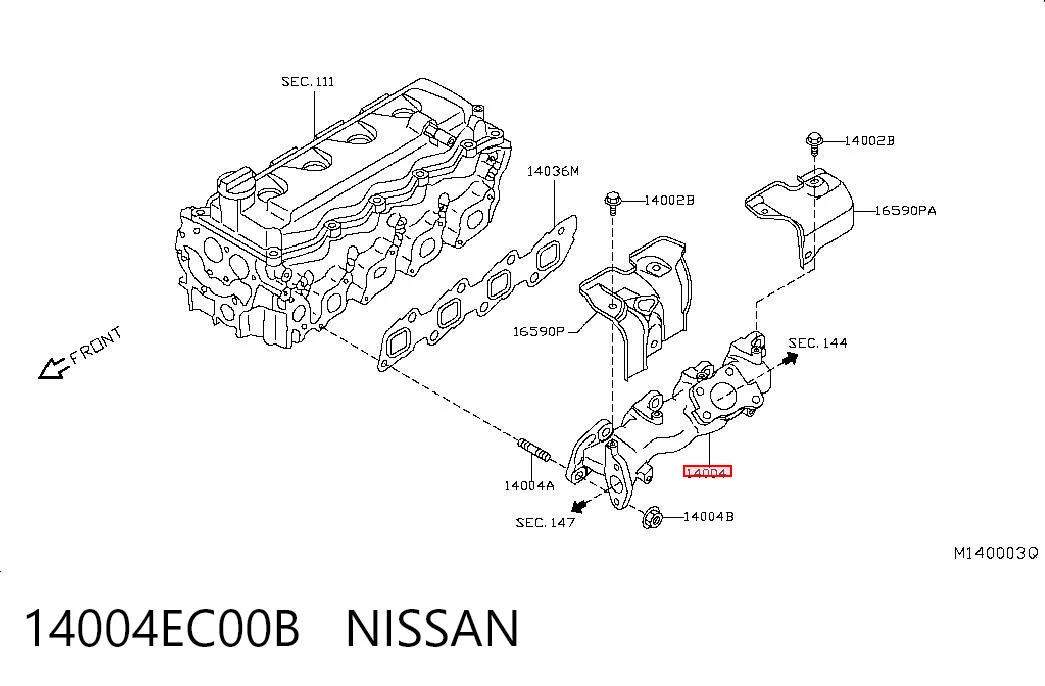 14004EC00B Nissan/Infiniti