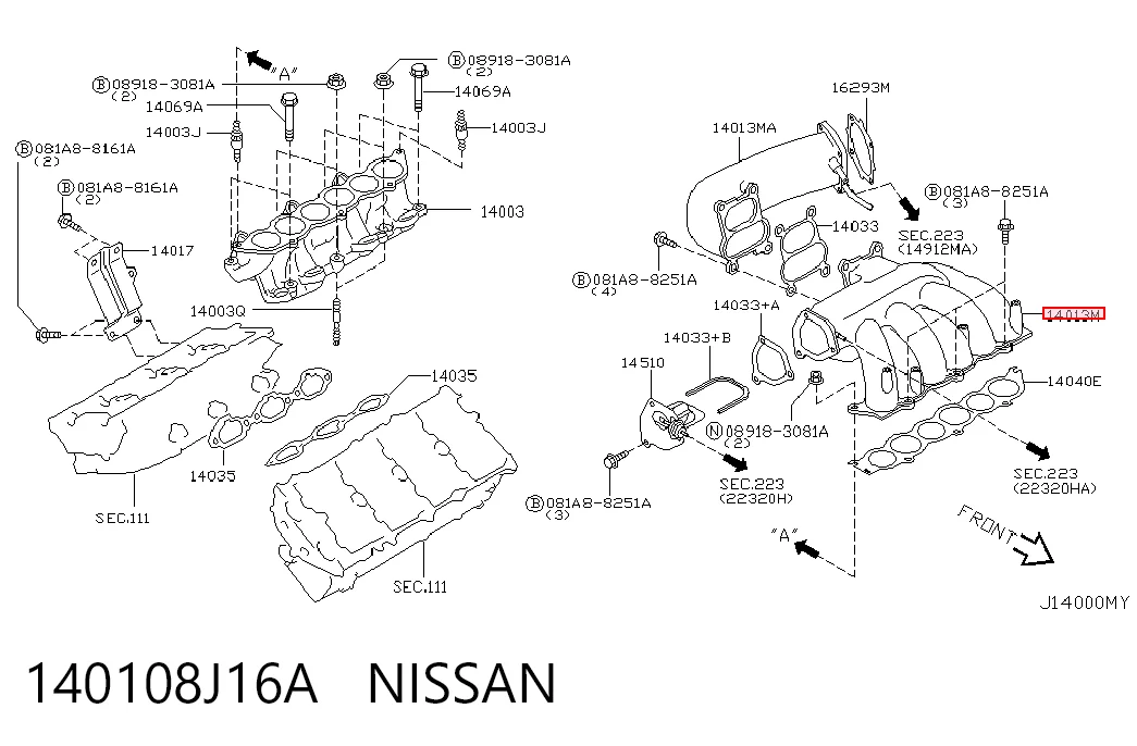 140108J16A Nissan/Infiniti
