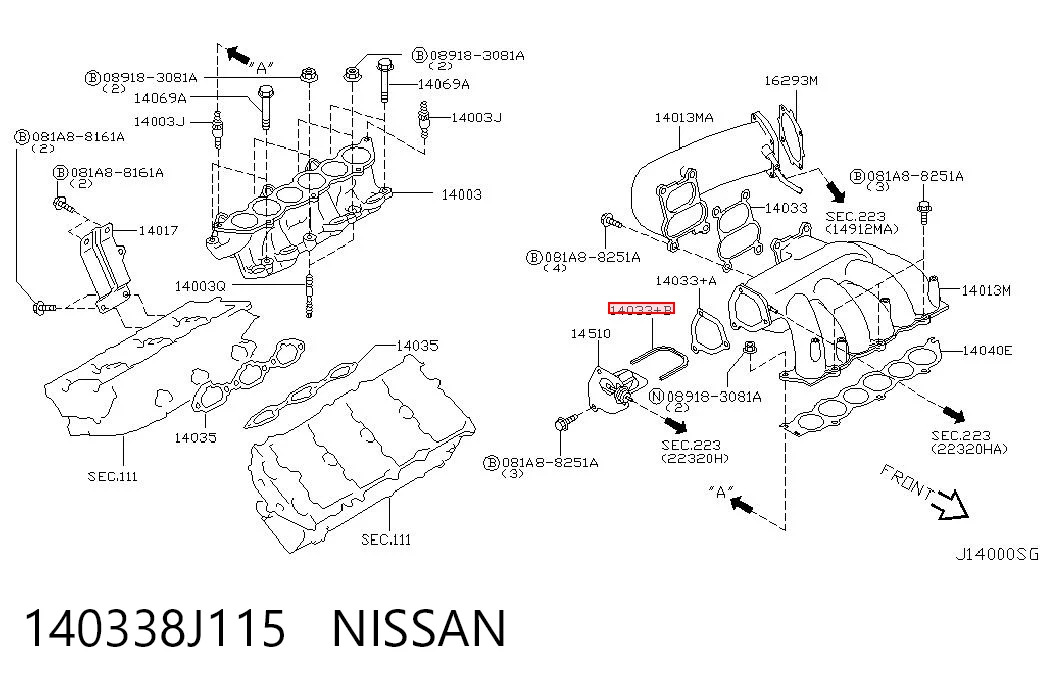 140338J115 Nissan/Infiniti