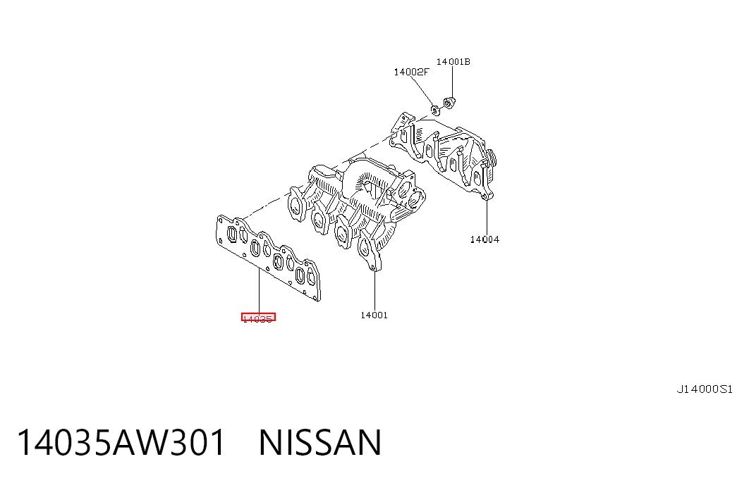 Vedante de tubo coletor de admissão Volvo S40 I VS