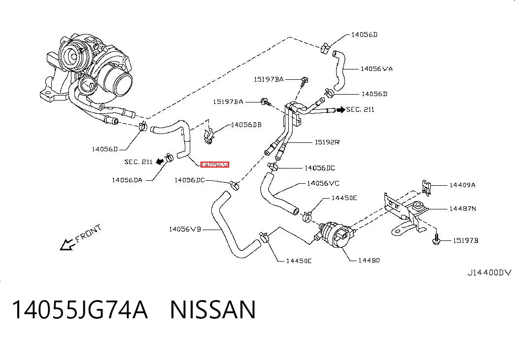 14055JG74A Nissan/Infiniti